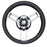 Uflex Morosini 138 Steering Wheel  Black Polyurethane wStainless Steel Spokes  Chrome Hub MOROSINI UCHB