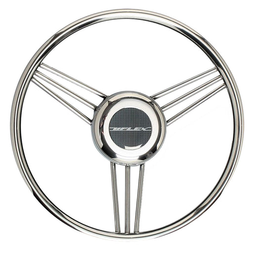 Uflex V27 138 Steering Wheel  Stainless Steel Grip  Spokes V27