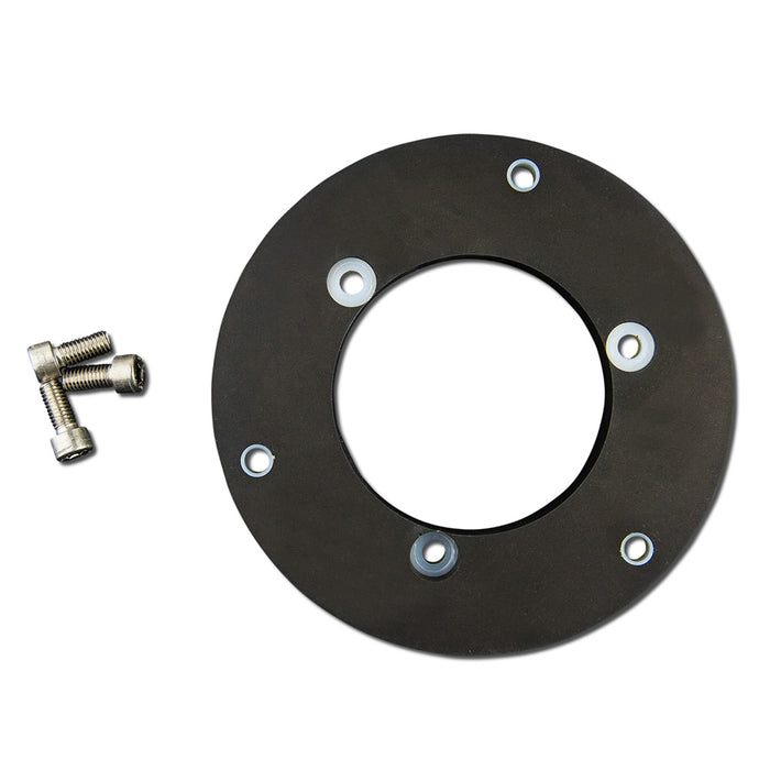 Lopolight Circular Baseplate fHorizontal Mount Lights  Aluminum  Black 400401B