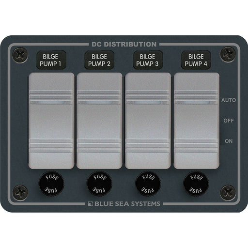 Blue Sea 8666 Contura 4 Bilge Pump Control Panel 8666
