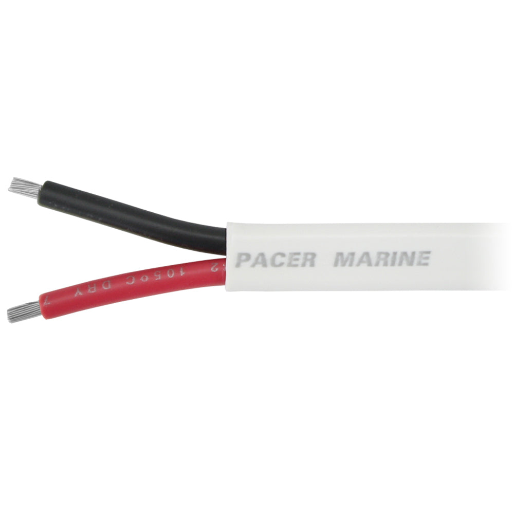 Pacer 102 AWG Duplex Cable  Flat Cable  RedBlack  100 W102DC100