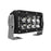 Black Oak Pro Series 30 Double Row 4 LED Light Bar  Flood Optics  Black Housing 4FD5OS