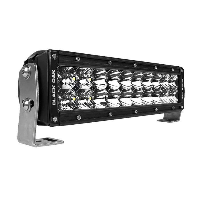Black Oak Pro Series 30 Double Row 10 LED Light Bar  Combo Optics  Black Housing 10CD5OS