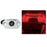 Black Oak Rock Accent Light  Red LEDs  White Housing MALR