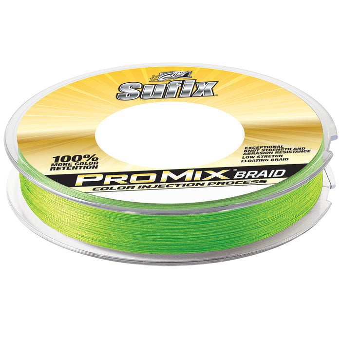 Sufix ProMix Braid  10lb  Neon Lime  300 yds 630110L