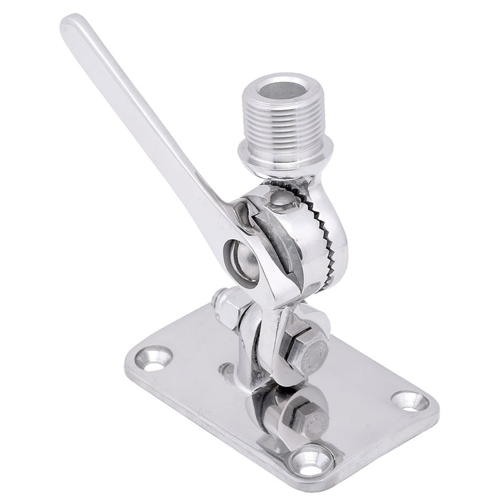 Whitecap Ratchet Antenna Mount  316 Stainless Steel S1802C
