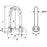 Wichard SelfLocking Long D Shackle  10mm Diameter  1332 01215
