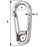 Wichard Symmetric Carbin Hook  120mm Length  1532 02317