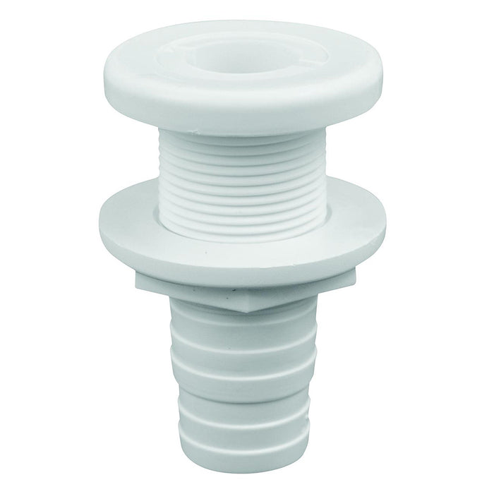 Attwood White Plastic ThruHull Fitting  118 Inner Diameter 38743