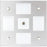 SeaDog Square LED Mirror Light wOnOff Dimmer  White  Blue 4018403