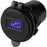 SeaDog Round USB  USBC Power Socket wHidden Voltmeter 4265181
