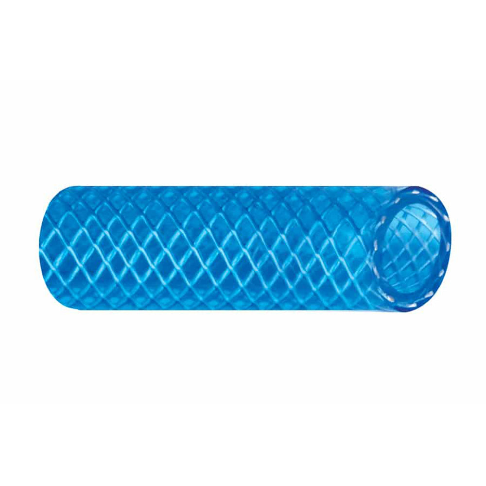 Trident Marine 58 x 50 Boxed Reinforced PVC FDA Cold Water Feed Line Hose  Drinking Water Safe  Translucent Blue 1650586
