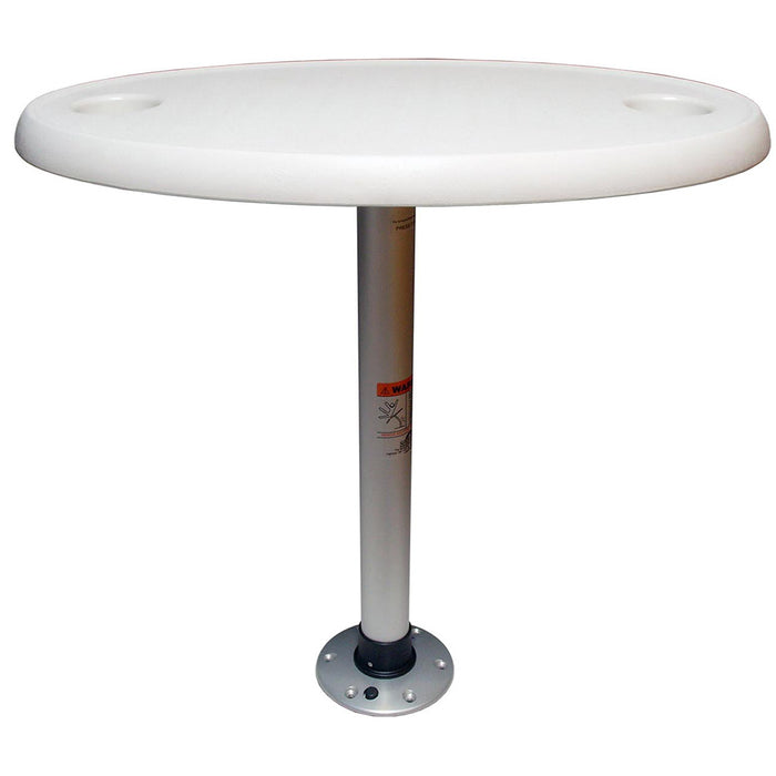 Springfield White Oval Table Package  18 x 30 Threadlock 1690106