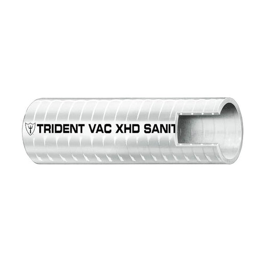 Trident Marine 1" VAC XHD Sanitation Hose - Hard PVC Helix - White - Sold by the Foot [148-1006-FT]
