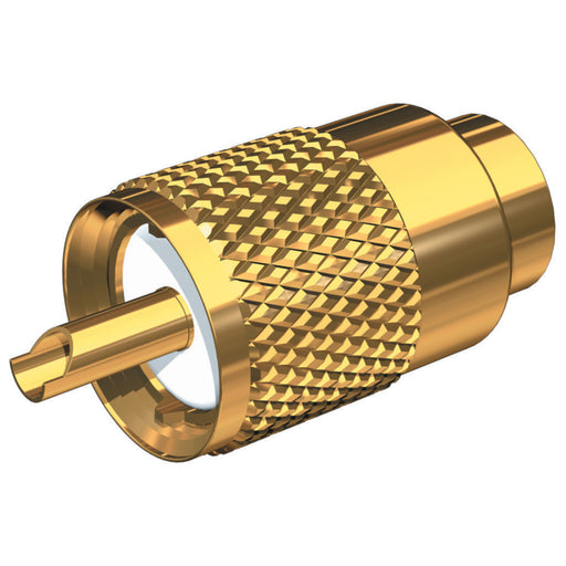 Shakespeare PL-259-8X-G Solder-Type Connector w/UG176 Adapter & DooDad&reg Cable Strain Relief f/RG-8X Coax [PL-259-8X-G]