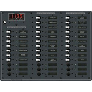 Blue Sea 8584 AC 36 Position 230v (European) Breaker Panel (White Switches)