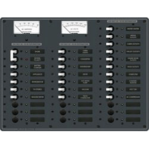 Blue Sea 8586 Breaker Panel - AC Main + 31 Positions (European) - White
