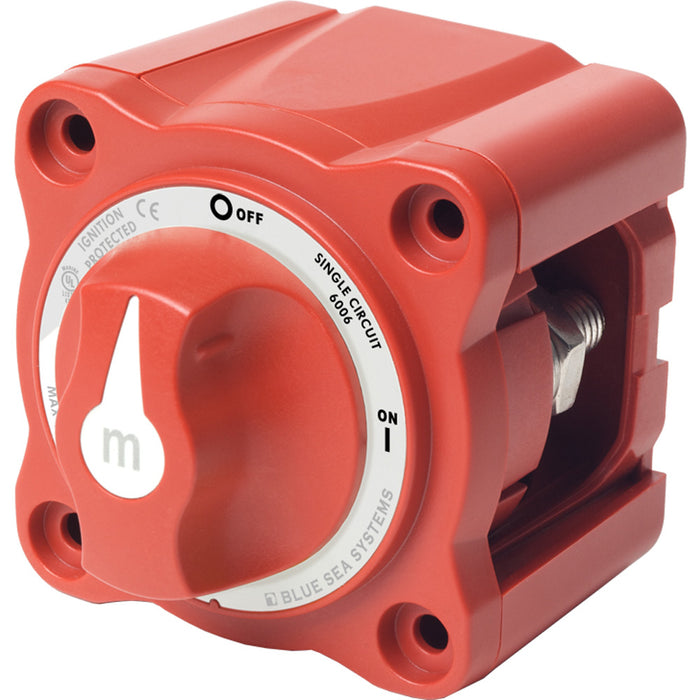 Blue Sea 6006 m-Series (Mini) Battery Switch Single Circuit ON/OFF Red [6006]