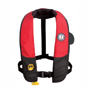 Mustang Deluxe Automatic Inflatable PFD Universal - Red/Black