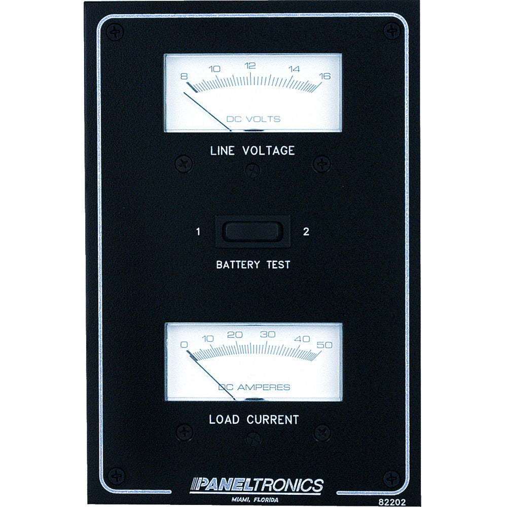 Paneltronics Standard DC Meter Panel w/Voltmeter & Ammeter [9982202B]