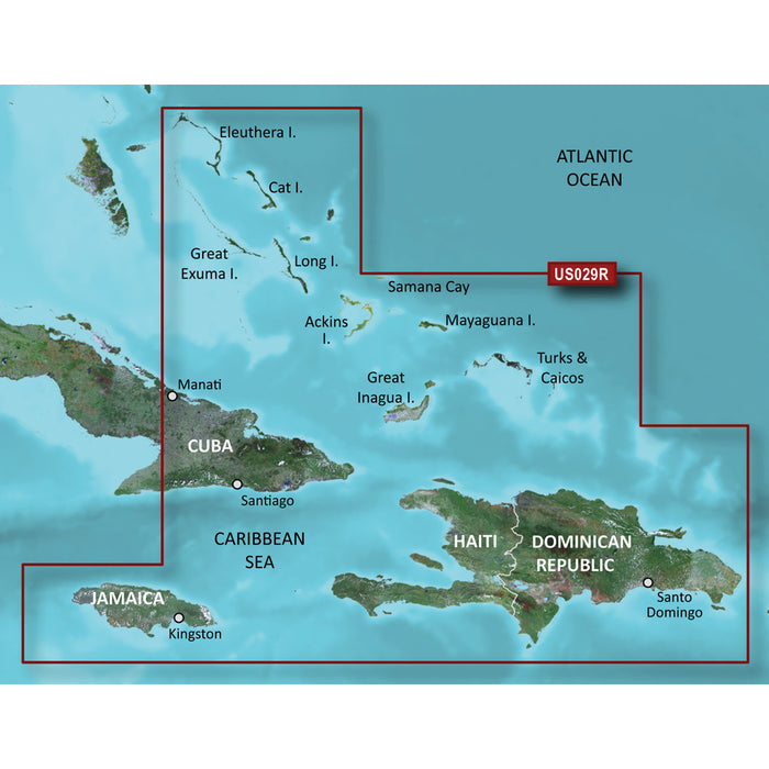 Garmin BlueChart g3 Vision HD - VUS029R - Southern Bahamas - microSD/SD [010-C0730-00]