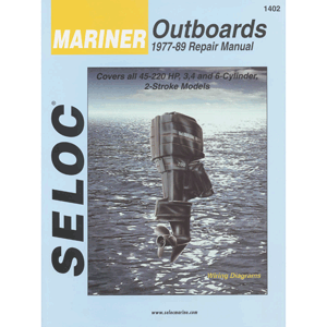Seloc Service Manual - Mariner Outboards - 3, 4 & 6 Cyl - 1977-89