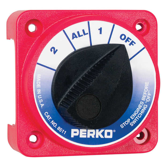 Perko Compact Medium Duty Battery Selector Switch w/o Key Lock [8511DP]