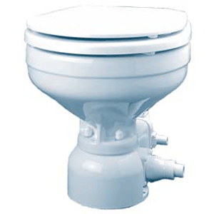 Raritan Sea Era Household Electric Toilet - Remote Seawater Pump - Straight & 90&deg; Discharge - 12V