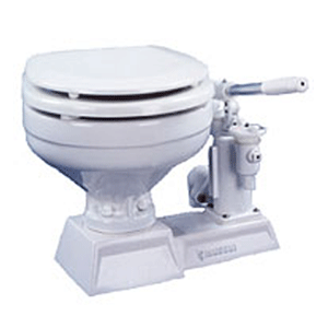 Raritan Hi-Boy Electric Toilet - White - Household Style Bowl - 12V