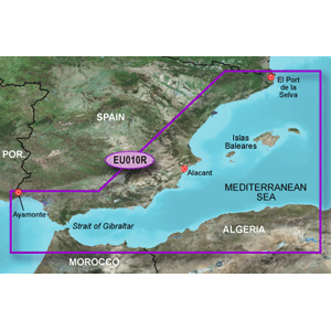 Garmin Bluechart G2 - HEU010R - Spain Mediterranean Coast - Data Card