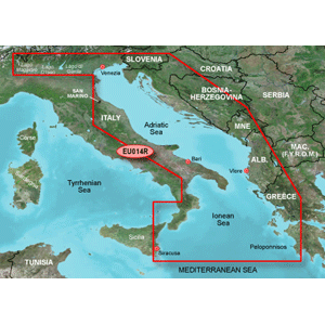 Garmin Bluecahrt G2 - HEU014R - Italy Adriatic Sea - Data Card
