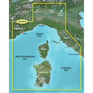 Garmin Bluechart G2 - HEU451S - Ligurian Sea Corsica & Sardinia - Data Card