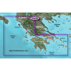 Garmin Bluechart G2 - HEU490S - Greece West Coast & Athens - Data Card