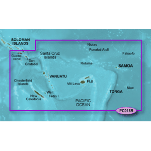 Garmin Bluechart G2 - HPC018R - New Caledonia To Fiji - Data Card