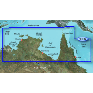 Garmin Bluechart G2 - HPC412S - Admiralty Gulf Wa To Cairns - Data Card