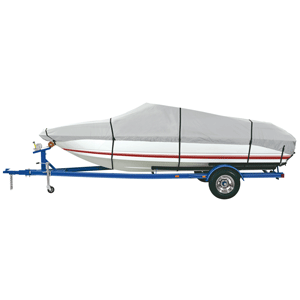 Dallas Manufacturing Co. Heavy Duty Polyester Boat Cover A - 14-16' V-Hull Fishing Boats - Beam Width to 68&quot;