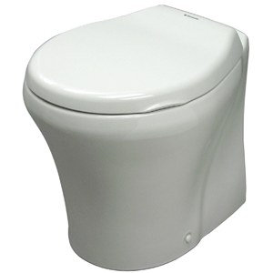 Dometic - SeaLand MasterFlush 8679 Standard Height Marine Toilet w/Macerator - White - 12V