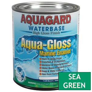 Aquagard Aqua Gloss Waterbased Enamel - 1Qt - Sea Green