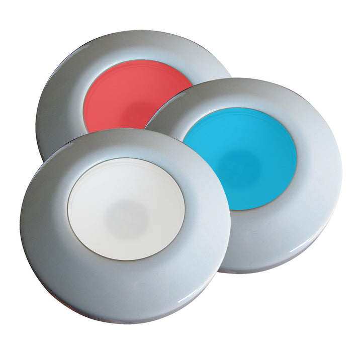 i2Systems Profile P1120 Tri-Light Surface Light - Red, Cool White  Blue - White Finish [P1120Z-31HAE]