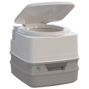 Thetford Porta Potti 260P Marine Toilet with Piston Pump, Level Indicator, and Hold-Down Kit