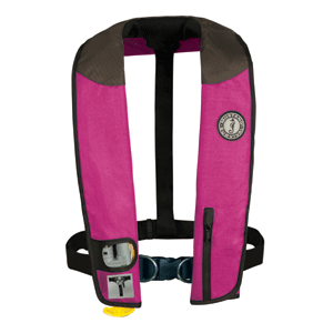 Mustang Deluxe Adult Inflatable - Automatic w/Harness - Universal - Pink/Black/Carbon