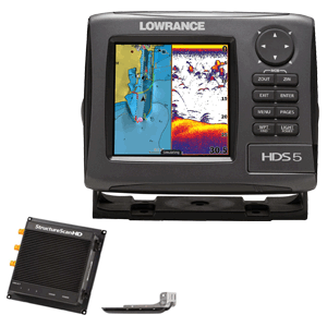 Lowrance HDS-5 Gen2 Lake Insight Bundle w/LSS-2, 83/200 kHz & LSS-2 Tr — CE  Marine Electronics