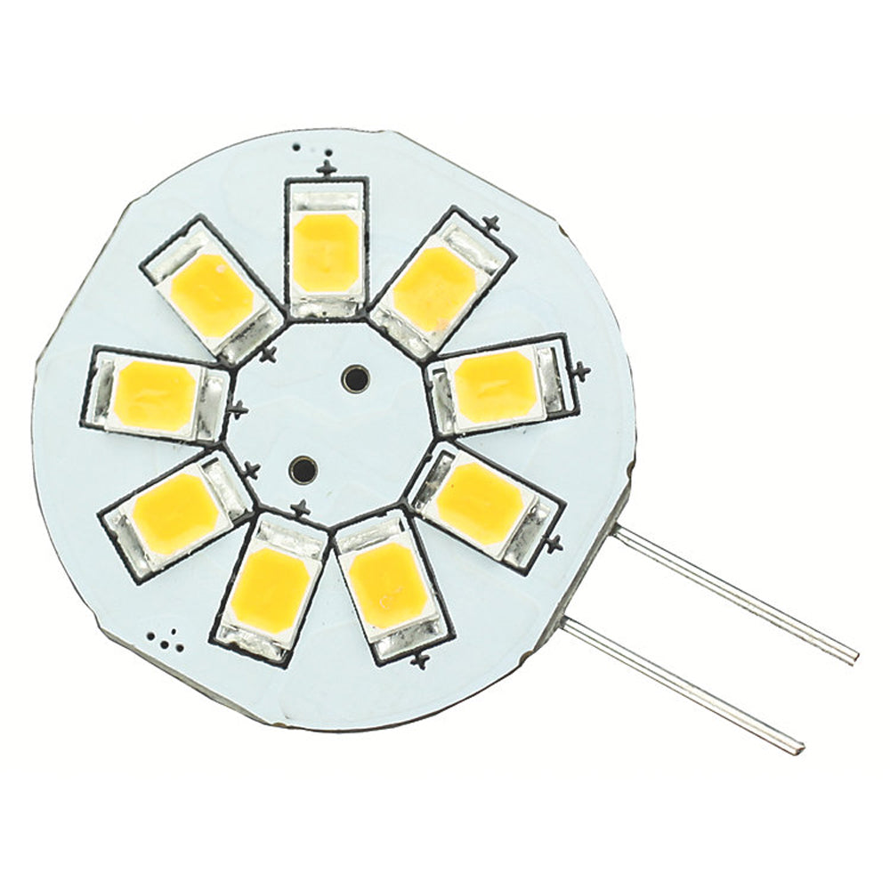 Lunasea G4 8 LED Side Pin Light Bulb - 12VAC or 10-30VDC-1.2W-123 Lumens - Warm White [LLB-216W-21-00]