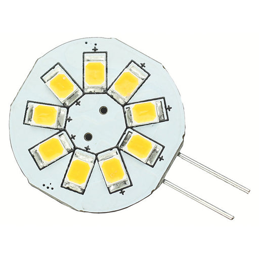 Lunasea G4 8 LED Side Pin Light Bulb - 12VAC or 10-30VDC-1.2W-123 Lumens - Warm White [LLB-216W-21-00]