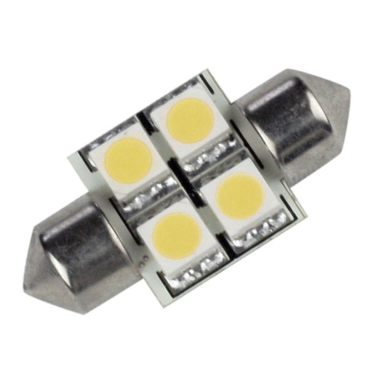 Lunasea Single-Sided 4 LED Festoon - 10-30VDC-0.7W-60 Lumens - Warm White [LLB-202W-21-00]