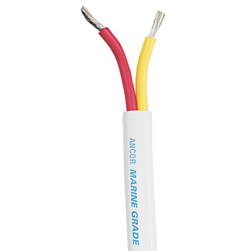 Ancor Safety Duplex Cable - 14/2 AWG - Red/Yellow - Flat - 500' [124550]