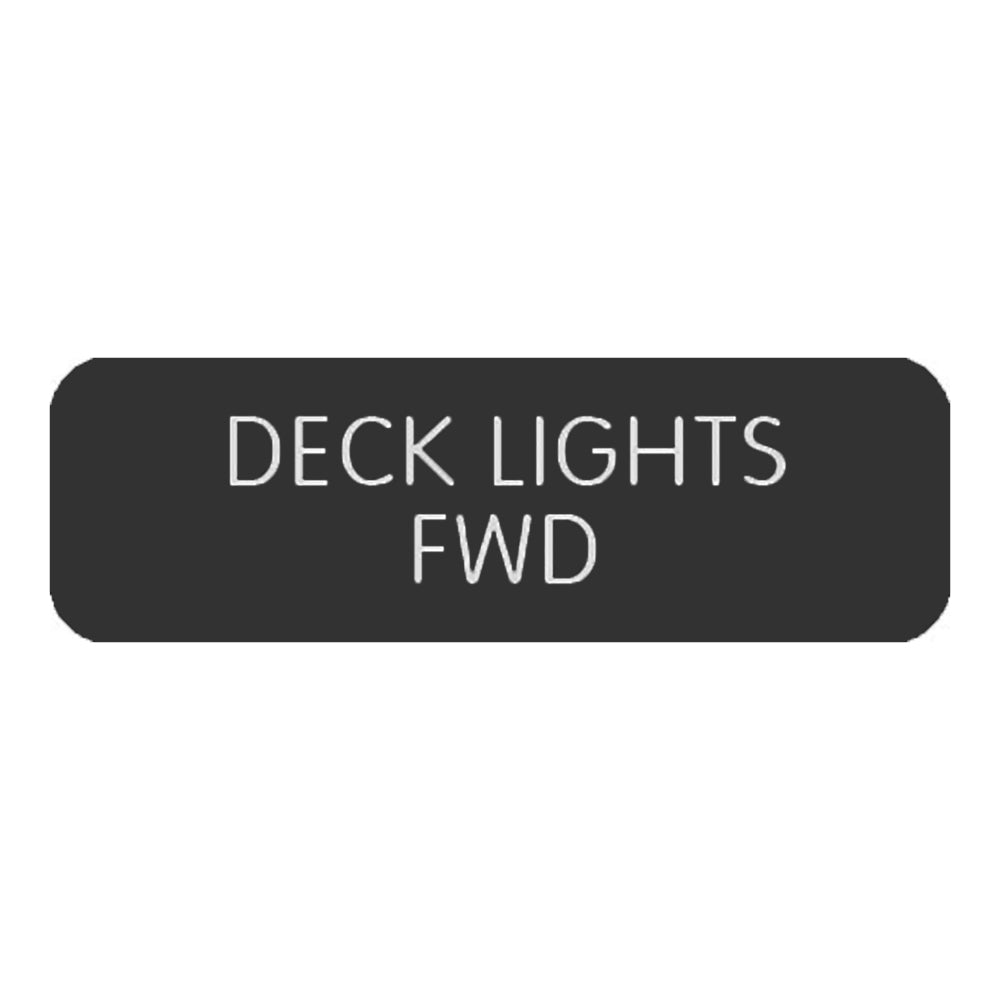 Blue SeaLarge Format Label - "Deck Lights FWD" [8063-0126]