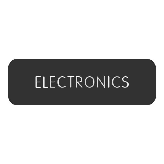 Blue SeaLarge Format Label - "Electronics" [8063-0148]