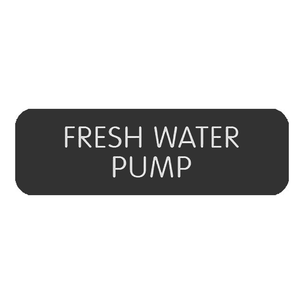 Blue SeaLarge Format Label - "Fresh Water Pump" [8063-0200]