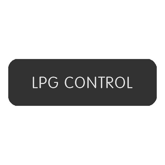 Blue SeaLarge Format Label - "LPG Control" [8063-0306]